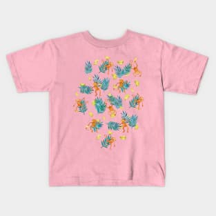 Tropical Monkey Banana Bonanza Kids T-Shirt